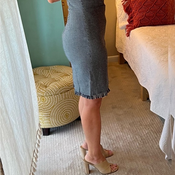 Loft dress 2petite. Super cute. Fringe around the bottom of the dress. - Picture 4 of 6